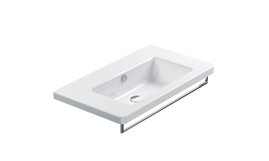 Раковина для ванної підвісна Catalano NEW LIGHT 80x48 см без відп. під змішувач біла 180LI4800