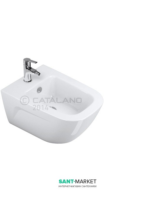 Біде підвісне Catalano NEW LIGHT 37х53 см 1 відп. під змішувач біле 1BSLIR00