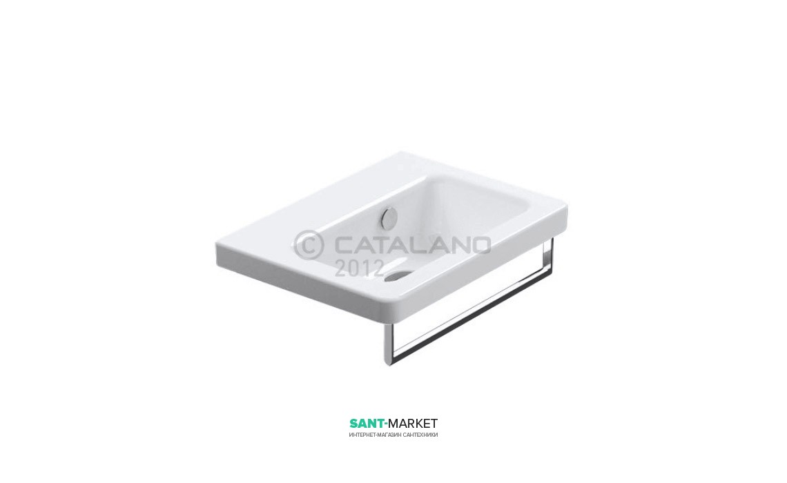 Раковина для ванної підвісна Catalano NEW LIGHT 45x34 см без відп. під змішувач біла 145LI00