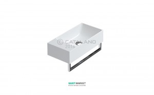 Раковина для ванной подвесная Catalano  VERSO 50x25 см  без отв. под смеситель белая 15025VE00