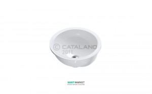 Раковина для ванной встраиваемая Catalano CANOVA ROYAL d40 см без отв. под смеситель белая 1SO4000