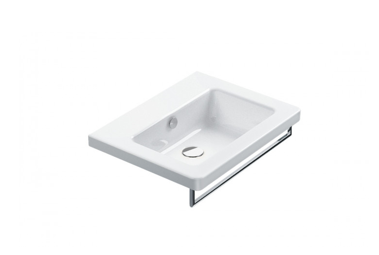 Раковина для ванной подвесная Catalano  NEW LIGHT 62x48 см без отв. под смеситель белая  162LI00