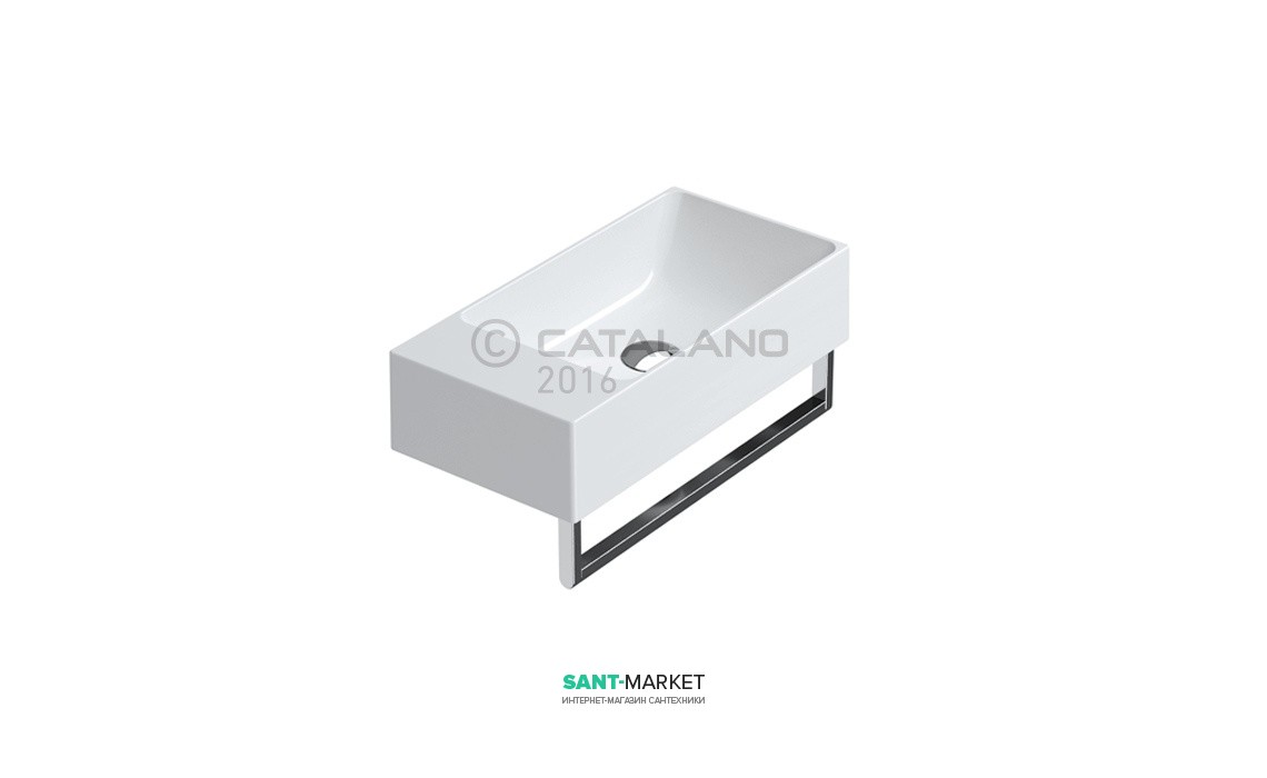 Раковина для ванної підвісна Catalano VERSO 40x23 см без відп. під змішувач біла 14023VE00