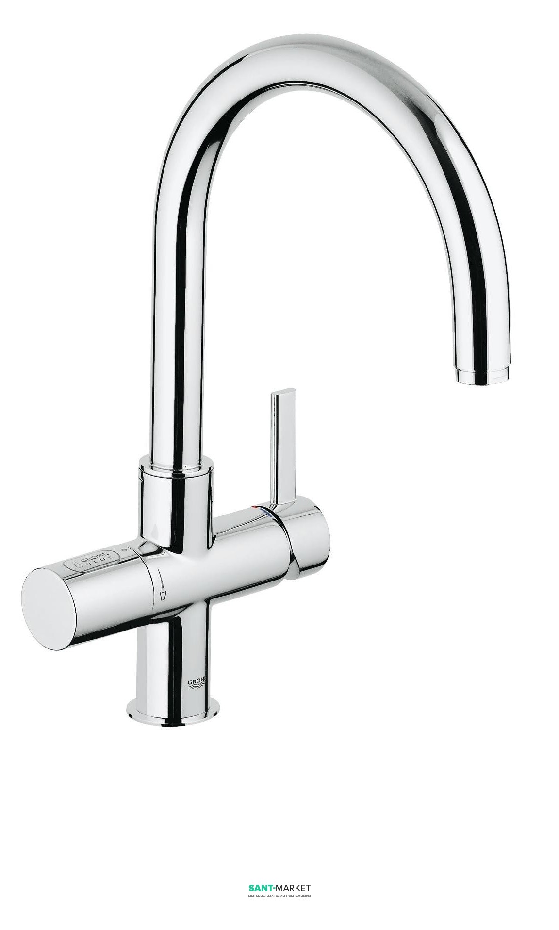 Смеситель однорычажный для кухни Grohe Blue без фильтра хром 31093000