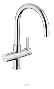 Змішувач одинважільний для кухні Grohe Blue без фільтра хром 31093000