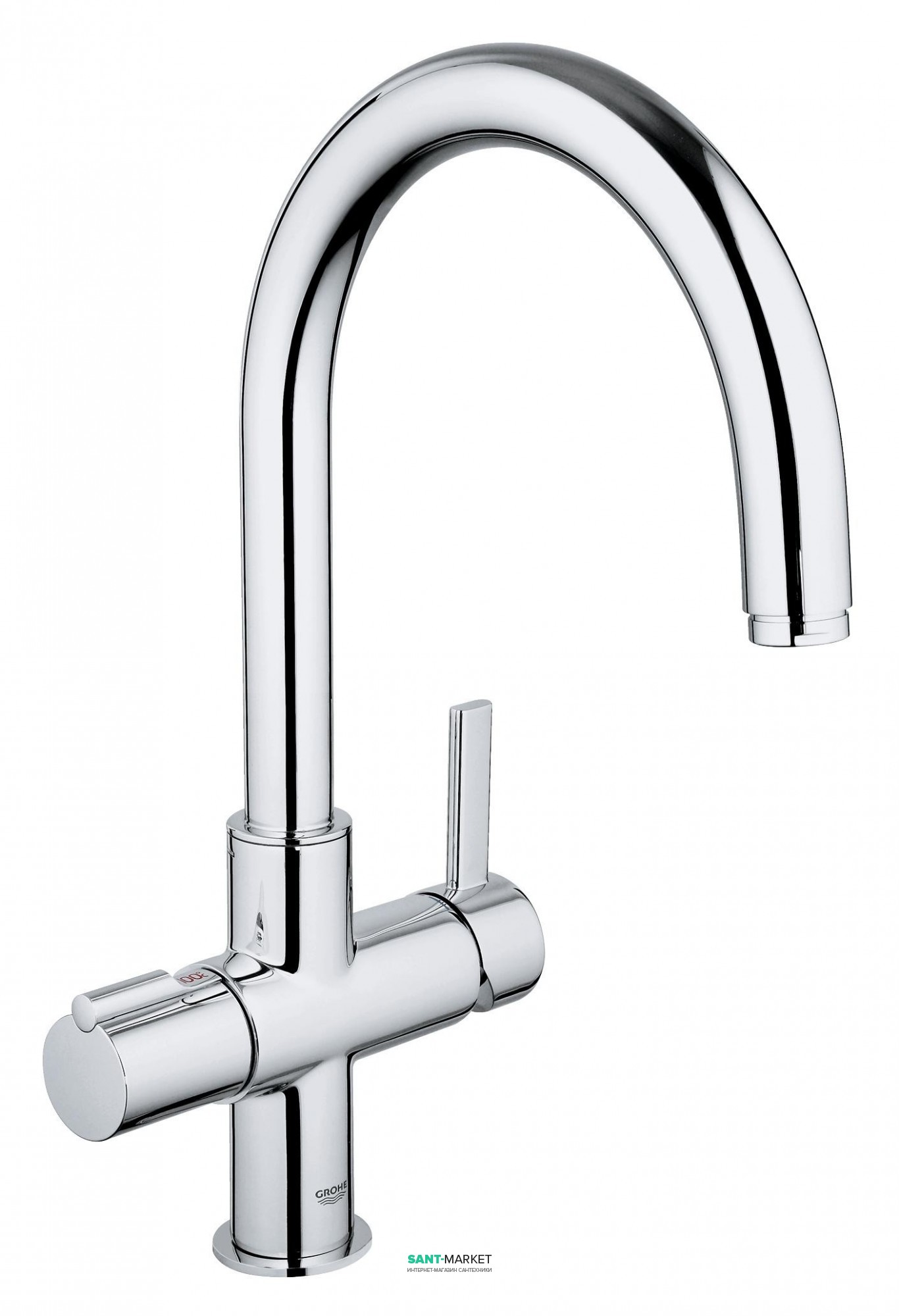 Змішувач одинважільний для кухні Grohe Red без бойлера хром 30033000
