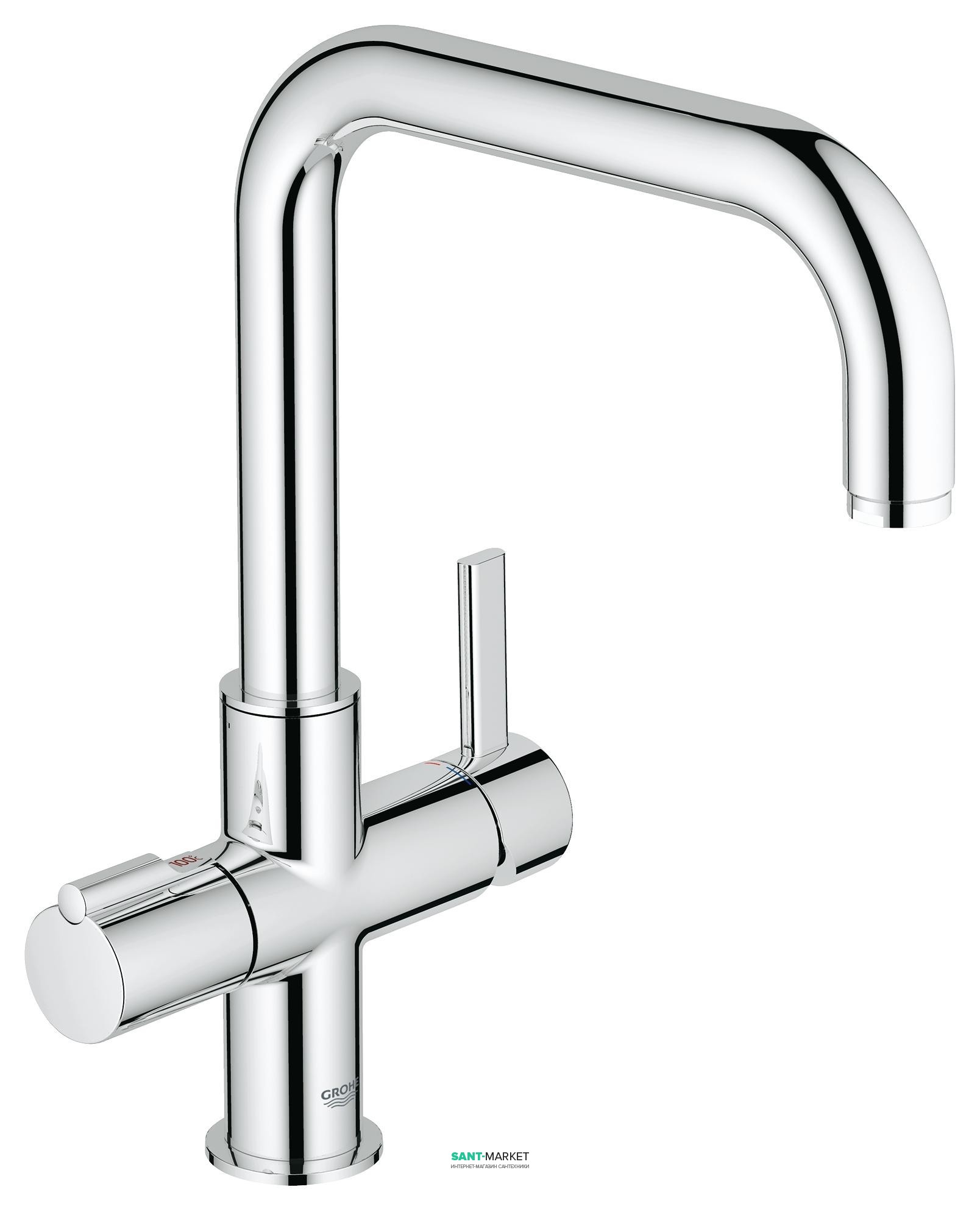 Змішувач одинважільний для кухні Grohe Red без бойлера хром 30097000