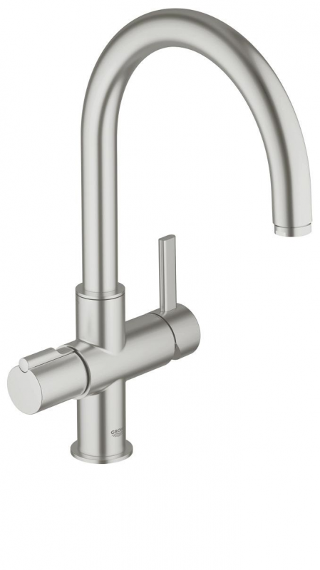 Змішувач одинважільний для кухні Grohe Red без бойлера суперсталь 30033DC0