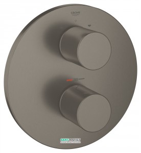 Смеситель с термостатом скрытый (встраиваемый) Grohe коллекция Grohtherm 3000 Cosmopolitan матовый графит 19468AL0