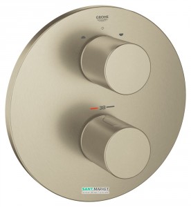 Смеситель с термостатом скрытый (встраиваемый) Grohe коллекция Grohtherm 3000 Cosmopolitan никель 19468EN0