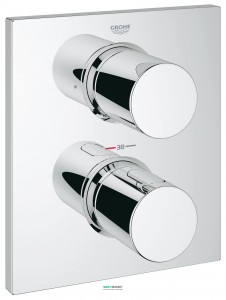 Смеситель с термостатом скрытый (встраиваемый) Grohe Grohtherm F с переключателем на 2 положения хром 27618000