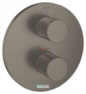 Смеситель с термостатом скрытый (встраиваемый) Grohe коллекция Grohtherm 3000 Cosmopolitan матовый графит 19468AL0