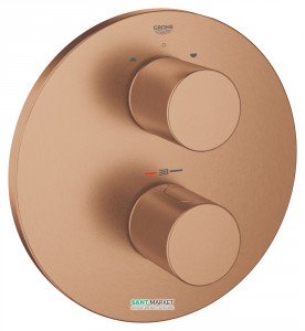 Смеситель с термостатом скрытый (встраиваемый) Grohe коллекция Grohtherm 3000 Cosmopolitan матовый теплый закат 19468DL0