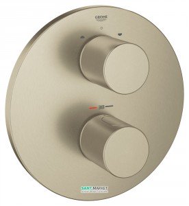 Смеситель с термостатом скрытый (встраиваемый) Grohe коллекция Grohtherm 3000 Cosmopolitan никель 19468EN0
