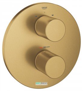 Смеситель с термостатом скрытый (встраиваемый) Grohe коллекция Grohtherm 3000 Cosmopolitan матовый холодный рассвет 19468GN0