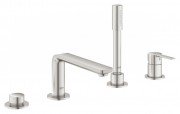 Смеситель однорычажный на борт ванны с душем Grohe коллекция Lineare суперсталь 19577DC1