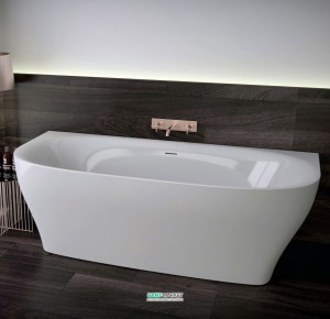 Ванна акрилова пристінна Knief Dream Wall 180х80х60 біла 0100-252-06 + Сифон для ванни Knief 0100-091-06