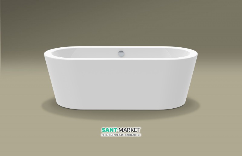 Ванна акриловая пристенная Knief Hot 180х80х60 белая 0100-272-06 + Сифон для ванны Knief 0100-091-06