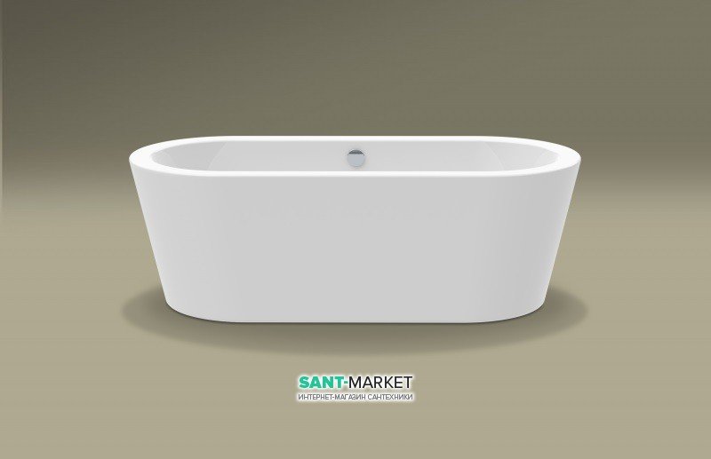 Ванна акрилова пристінна Knief Hot 180х80х60 біла 0100-272-06 + Сифон для ванни Knief 0100-091-06