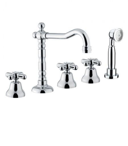 Смеситель на борт ванны на 5 отверстий Fiore MARGOT хром 26CR0607
