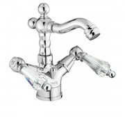 Смеситель для биде  на 1 отверстие Fiore GIOIELLI хром/Swarovski 08CR0635