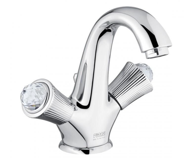 Смеситель для раковины на 1 отверстие Fiore VENERE SKY хром/Swarovski 13CR0623