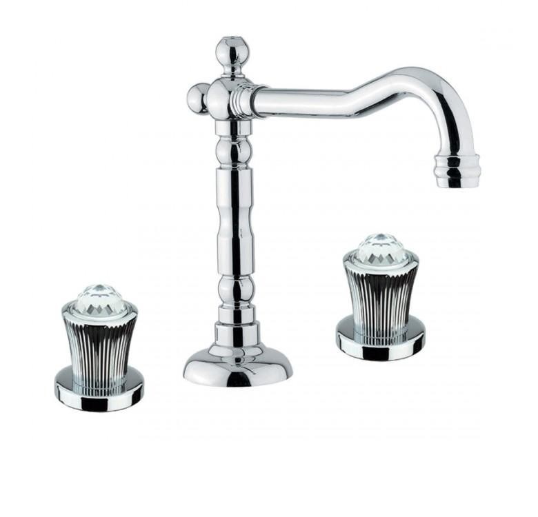 Змішувач для раковини високий Fiore VENERE SKY хром / Swarovski 13CR0629