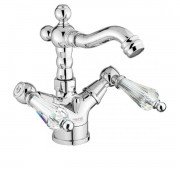 Смеситель для биде  на 1 отверстие Fiore GIOIELLI хром/Swarovski 08CR0635