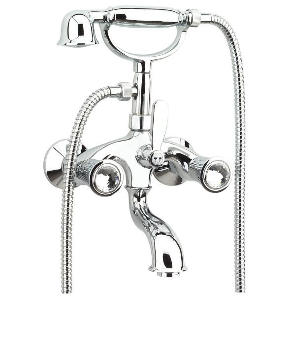 Смеситель для ванны c ручным душем Fiore VENERE SKY хром/Swarovski 13CR0600