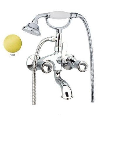 Смеситель для ванны c ручным душем Fiore VENERE SKY золото/Swarovski 13OO0600