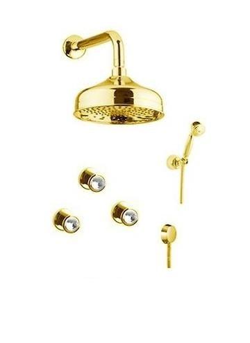 Змішувач прихованого монтажу з душовим набором Fiore VENERE SKY хром / Swarovski 13OO0606