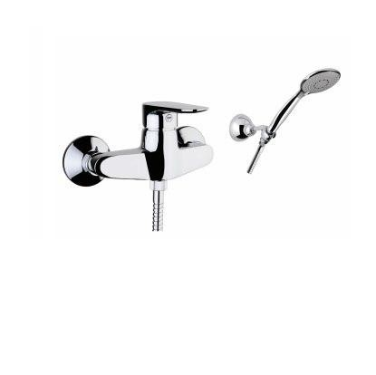 Змішувач для душу з лійкою власником і шлангом Fiore KEVON CHIC хром 81CR6510