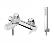 Смеситель для ванны Fiore KATANA с ручным душем шлангом и держателем хром 77CR7550