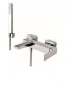 Змішувач для ванни з шлангоі і лійкою Fiore KUBE хром 100CR8552