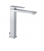 Смеситель для раковины Fiore KUBE донным клапаном  хром 100CR8517