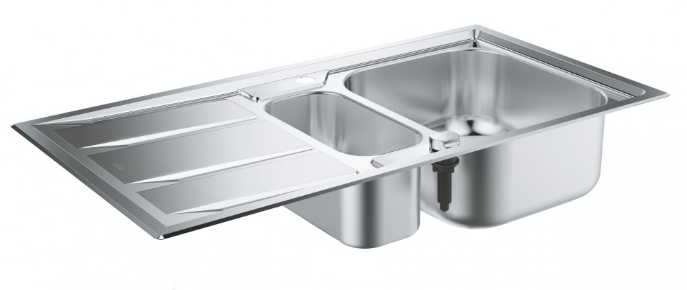 Мийка для кухні прямокутна Grohe K400 крило зліва 1 5 чаші врізна нержавіюча сталь 31569SD0