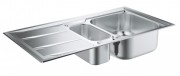 Мийка для кухні прямокутна Grohe K400 крило зліва 1 5 чаші врізна нержавіюча сталь 31569SD0