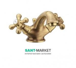 Смеситель для биде  на 1 отверстие Fiore MARGOT бронза 26ZZ0632