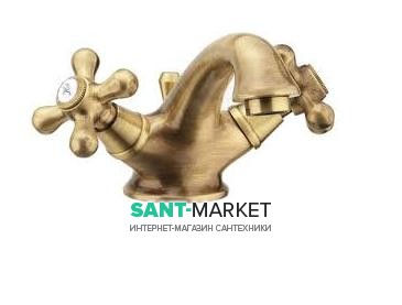 Смеситель для раковины на 1 отверстие Fiore MARGOT бронза 26ZZ0622