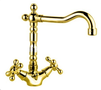 Смеситель для раковины на 1 отверстие Fiore MARGOT золото 26OO0625