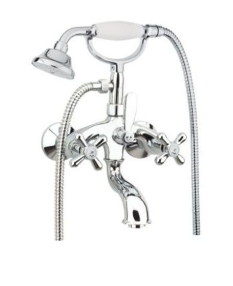 Смеситель для ванны c шлангом и ручным душем Fiore MARGOT хром 26CR0600