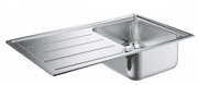 Мийка для кухні прямокутна Grohe K500 крило зліва 1 чаша врізна нержавіюча сталь 31571SD0