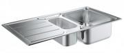 Мойка для кухни прямоугольная Grohe K500 крыло слева  1 5 чаши  врезная  нержавеющая сталь 31572SD0