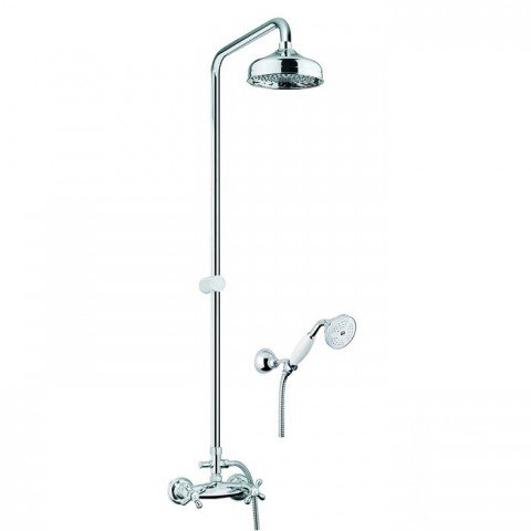 Смеситель для душа c переключат. стойкой 100 см лейкой 20 см и ручным душем Fiore MARGOT хром 26CR0620