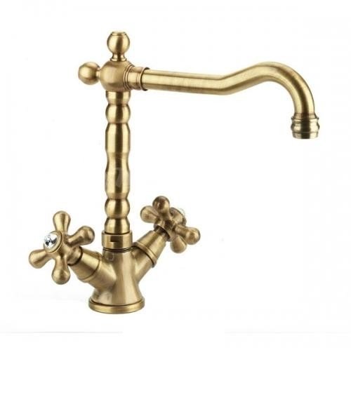 Смеситель для раковины на 1 отверстие Fiore MARGOT бронза 26ZZ0625