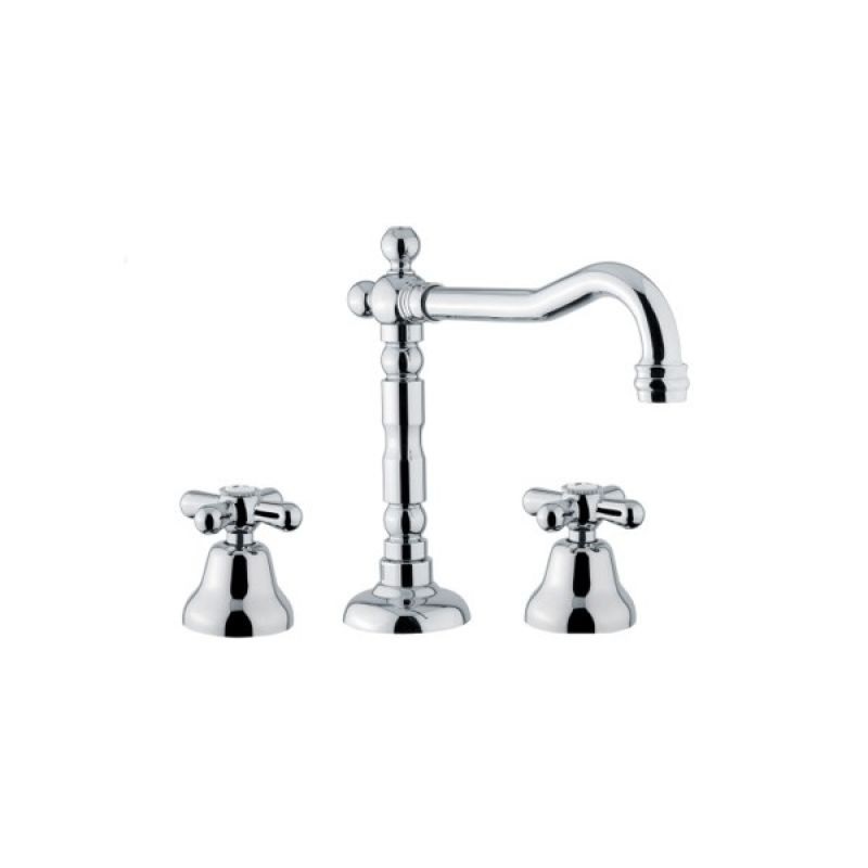 Змішувач для раковини на 3 отвори Fiore MARGOT хром 26CR0629