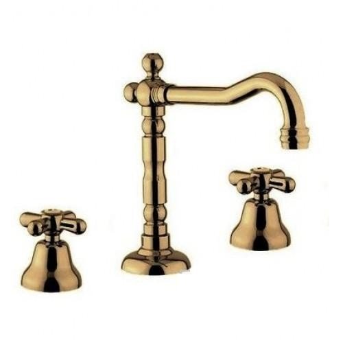 Смеситель для раковины на 3 отверстия Fiore MARGOT бронза 26ZZ0629