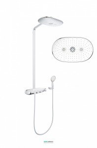 Душова стійка Grohe Rainshower SmartControl хром / білий 26250LS0