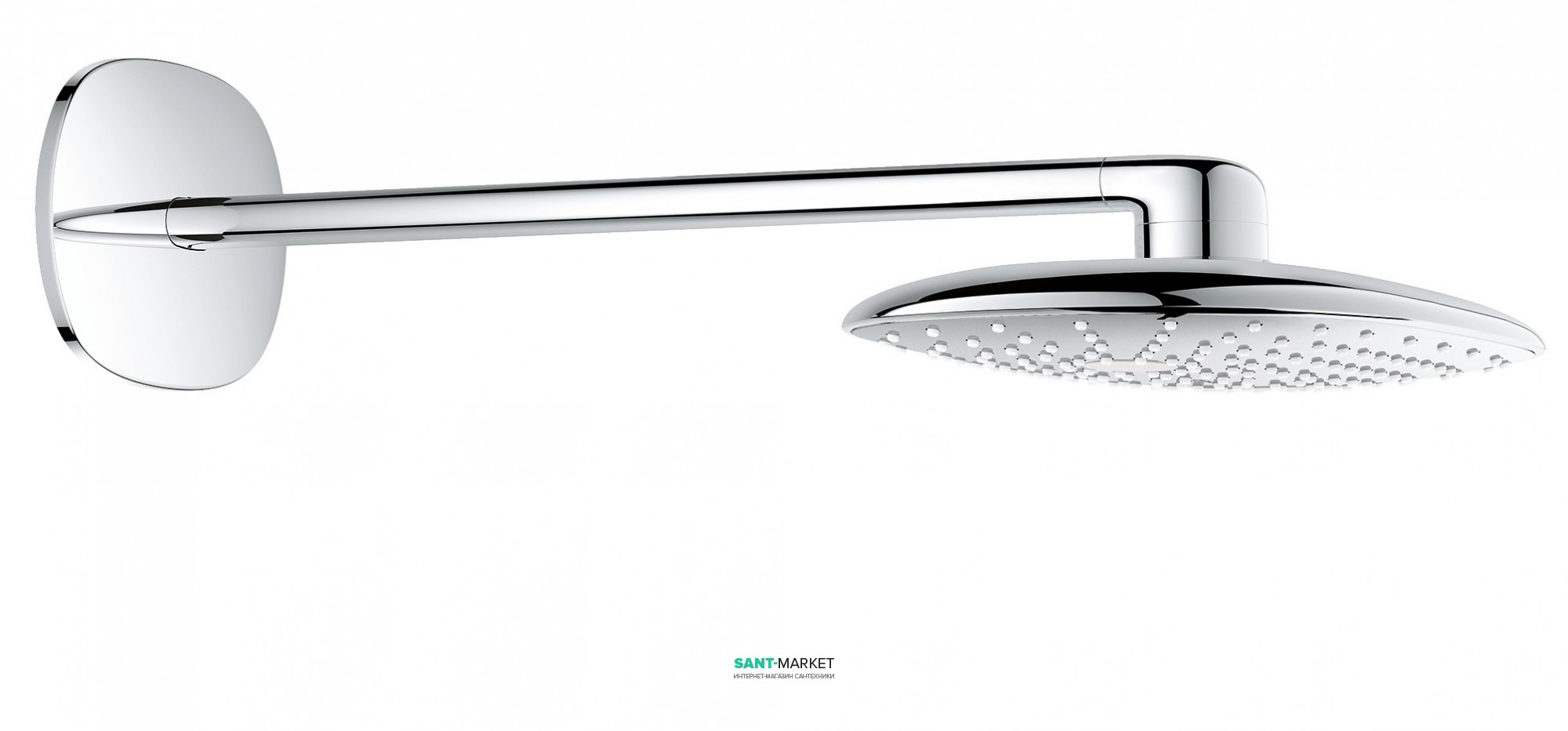 Верхний душ Grohe Rainshower 360 Mono 36x22 с душевым кронштейном хром 26450000