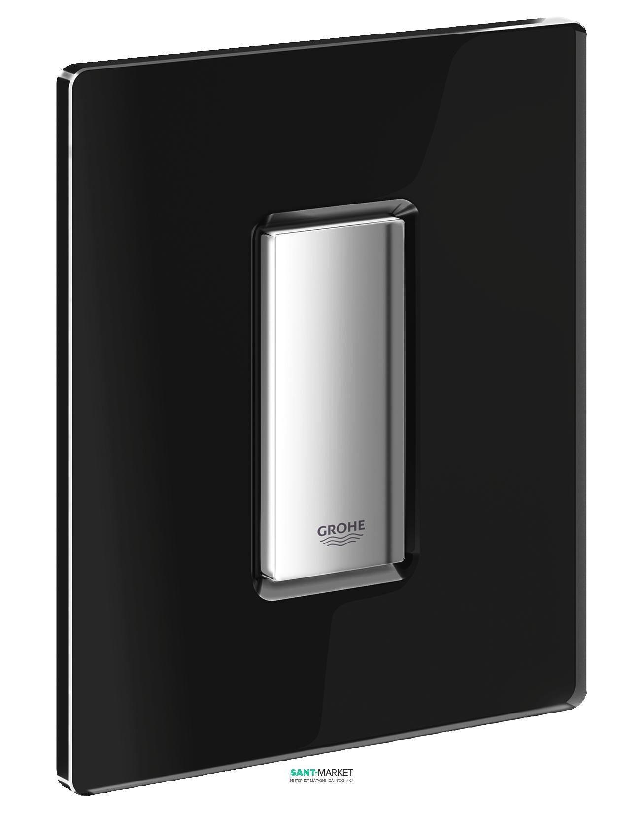 Панель змиву для пісуара Grohe Skate Cosmopolitan Glass (1 режим змиву) хром / чорний оксамит 38846KS0